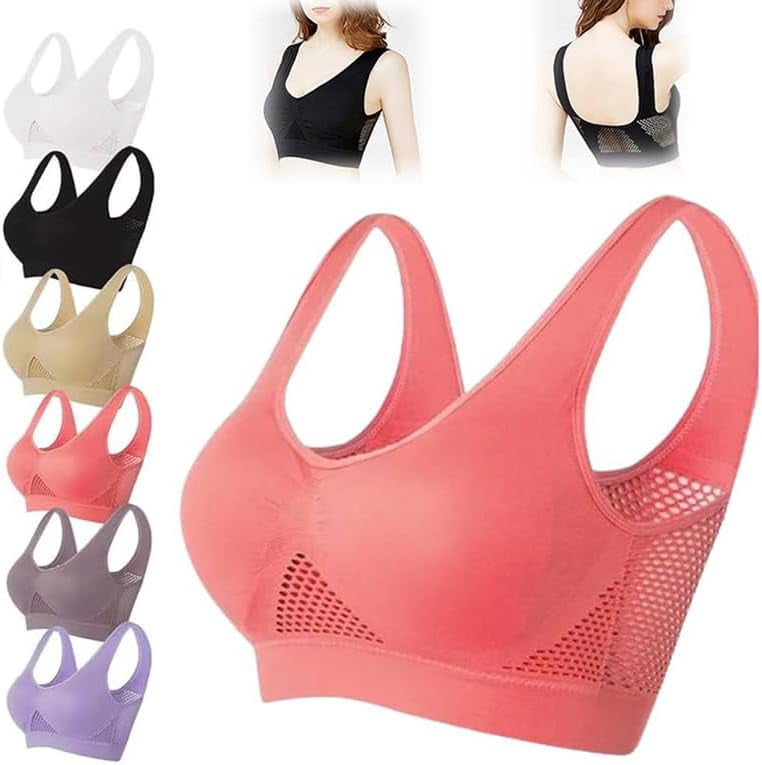 Breathable Cool Liftup Air Bra, 2024 New Large Size Air Bra, Breathable ...