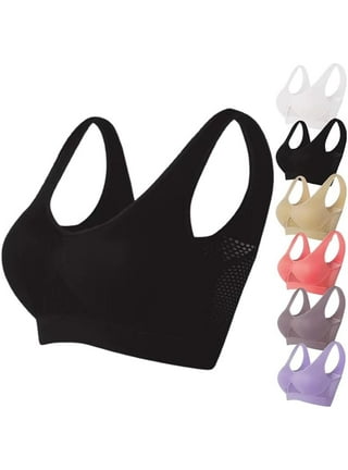 Breathable Cool Liftup Air Bra, 2024 New Breathable Cool Liftup Air Bra,  Comfortable Bras No Underwire Full Support-Dark Purple