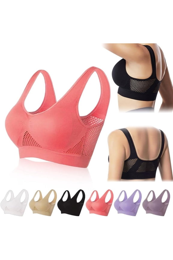Breathable Cool Liftup Air Bra That Lift Up Sagging Breasts, 2024 New Women's Summer Ultra-Thin Comfort Bra