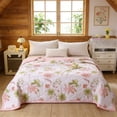 thumbnail image 1 of Breathable Cool Summer Quilt with Air Conditioning Feeling - Lightweight Fiber Filled Blanket for All Season Use, Soft and Comfortable Double Sided Design with Classic Stitching, 1 of 6