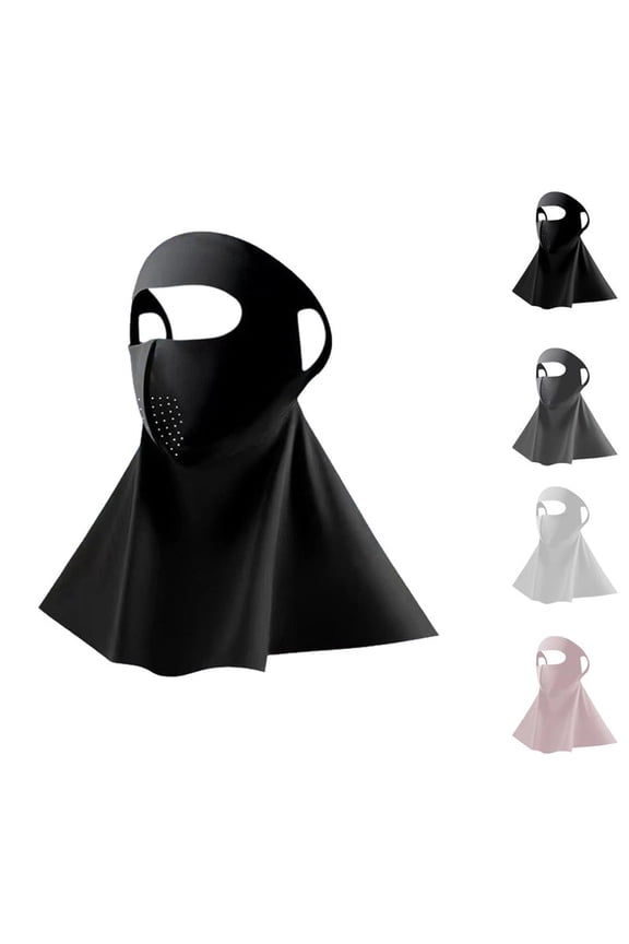 Breathable & Cooling Full Face Sun Mask with Neck Cover, Women's Summer 3D Face Mask, For Cycling, Running, Fishing