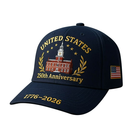 Breathable Cotton Bald Cap for 250th Anniversary Celebrations, Patriotic Printed Baseball Hat for Outdoor Enthusiasts and Summer Barbecues