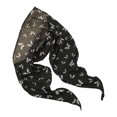 Breathable Cotton Bandana With Black White Butterfly Pattern ...