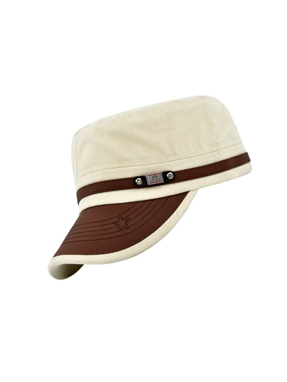Breathable Cotton Baseball Hat With Flat Top Design Long Brims Sunproof Cadet Cap For Women Men Unisex Various Occasion