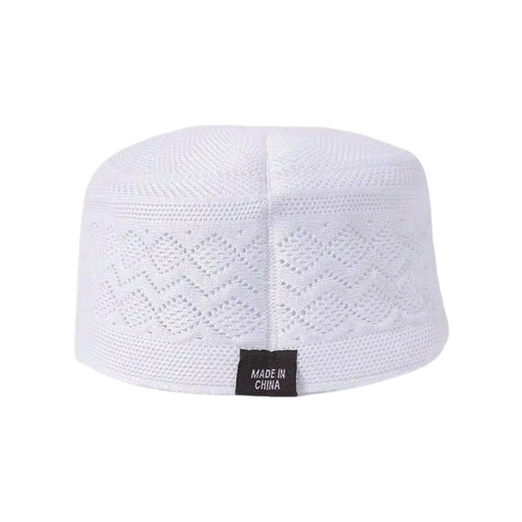 Breathable Cotton Islamics Hat Soft Kufi Hat for Men Everyday Wear Hollowed Hat for Cultural Event Special Celebration