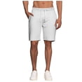thumbnail image 1 of Breathable Cotton Sweat Shorts - High Waist & Knee-Length Design | Men's Workout Shorts for Walking, Yoga & Lounge, 1 of 6