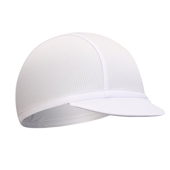 Breathable Cycling Baseball Hat with Under Helmet Liner Design, Oversize Outdoor Bike Cap with Visor for Sun Protection, Large Cooling Helmet Liner for Men and Women Summer Riding,White