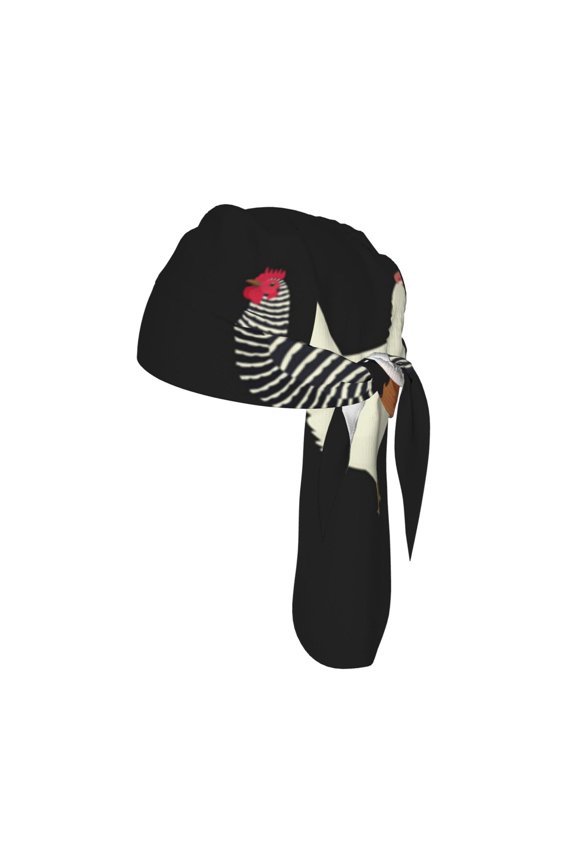 Breathable Cycling Cap Mesh Skull Cap Sweatband Adjustable Unisex Headwrap for Outdoor Activities, Chicken Eggs Cock Pattern Rooster