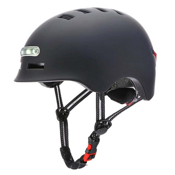 Breathable Cycling Helmet with Front Rear Light 4 Modes Safety Head Protection Gear for Bike Scooter 10.8 x 8.7 Inches