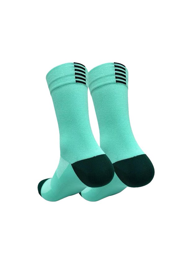 Breathable Cycling Socks for Men & Women - Quick Dry, Sweat-Wicking Mid-Calf Sports Socks for Outdoor Training, Running, Hiking