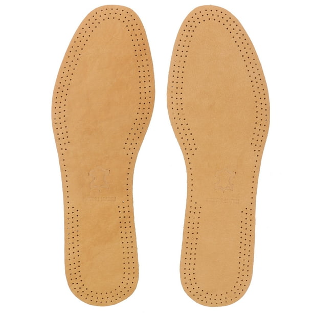 Breathable Deodorant Leather Insoles Absorb Sweat Absorption Replacement Inner Soles Shoes Insole Pads Size 41 42 Brown