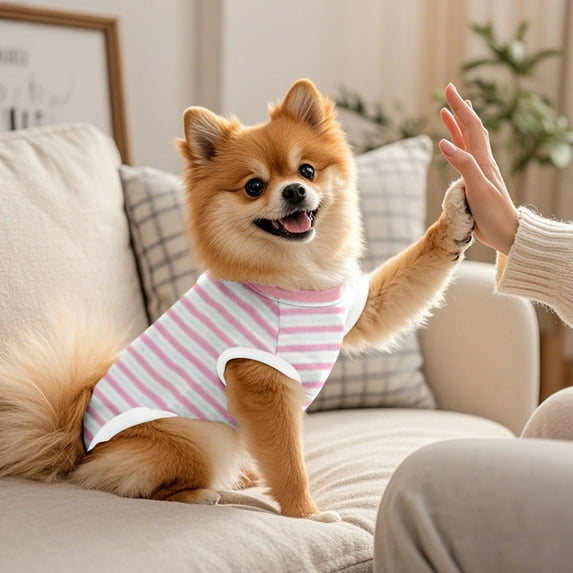 Breathable Dog Recovery Suit with Pee Hole Post Surgery Protective Clothing for Small Medium Dogs Cats Spay Neuter Alternative to E Collar