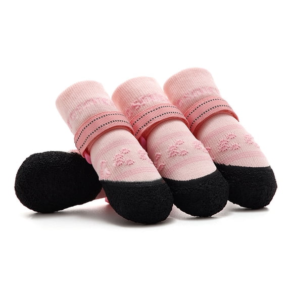Breathable Dog Socks With Thick Grip Rubber Soles Pet Socks For Outdoor Indoor Protect Paws Safe On Hard Floor