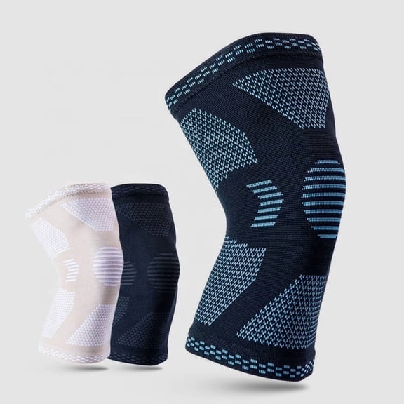 Breathable Elastic Knee Protector Brace. Sleeve, Knee Braces for Knee Pain Wrap. Perfect Use for Weightlifting & Running Sleeves (2 PK)