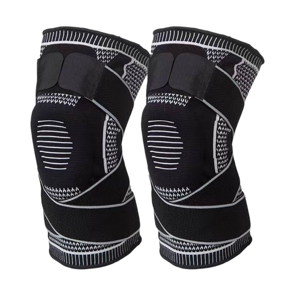 Breathable Elastic Knee Support Compression Knee Support Strap Adjustable Strap 2pc