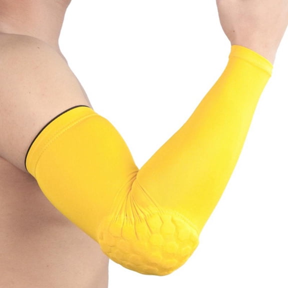 Breathable Elbow Brace Pad Guard Compression EVA Foam Elbow Padded Arm Support Shooter Sleeve Protector 1 Piece for Skateboarding Basketball Football