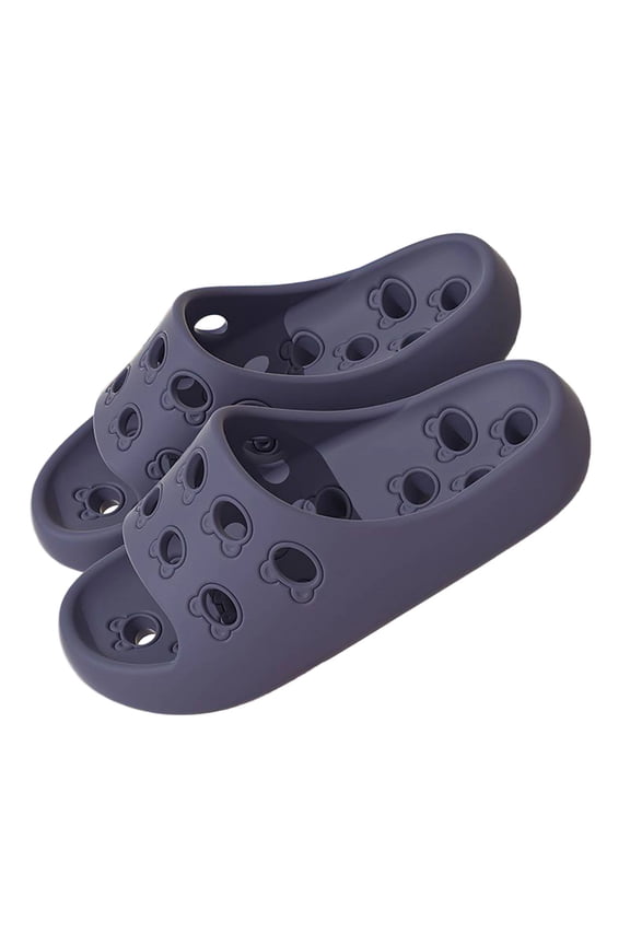 Breathable Eva Slippers For Men And Women Indoor Bathroom Slide Sandals With Non-Slip Sole Odorless Quick-Drying Home Footwear In Blue Us Size 10-10.5 Foot Length 10.83 Inches Blue