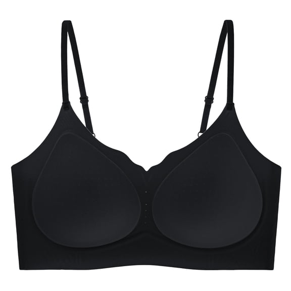 Breathable Everyday Bras - Women's Breathable Push-Up Bra for Everyday Wear Black Xxl