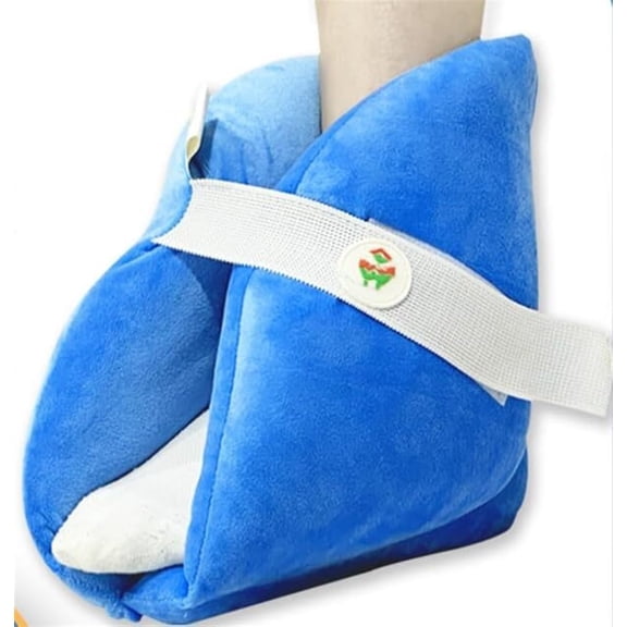 Breathable Fabric, Heel Protector Cushion Remove Pressure and Bedsores, Heel Pain Relief Foot Support Pillow with Easy-Adjust Strap