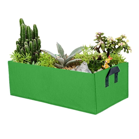 Breathable Fabric Raised Garden Bed Planting Container Bag for Vegetables Herbs Flowers, Portable Elevated Grow Box with Drainage for Outdoor Indoor Patio Balcony Gardening