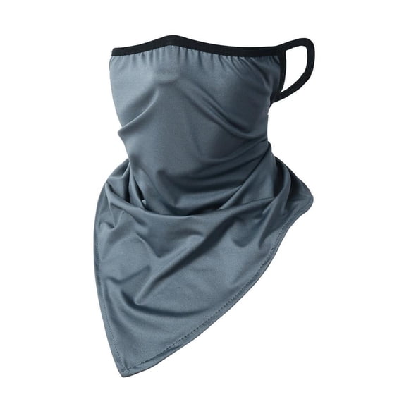 Breathable Face Mask Snood for Men & Women, Ice Silk Ear Hanging Bandana Scarf for Cycling, Hiking, Sun Protection