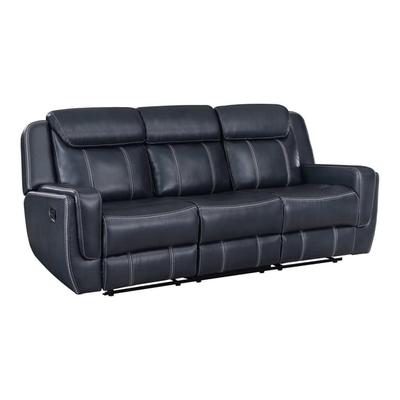 Breathable Faux Leather - Center Back Storage - Home Living Room / Organized and Comfortable Seating / 3 - Seat Capacity