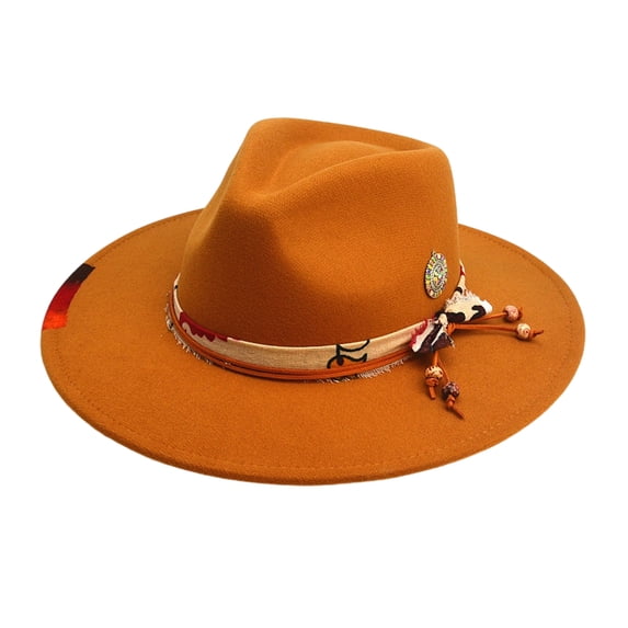 Breathable Fedoras Hat for Magicians Gentleman Carnivals Fedoras Hat Thicken Felt Hat for Adult Casual Gathering Wear