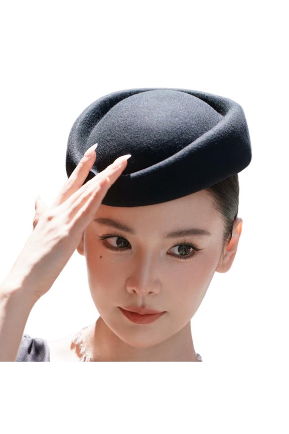 Breathable Felted Cloche Hat Charm Elegant Headpiece Bonnet for Women Casual and Formal Occasion