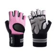 thumbnail image 1 of Breathable Fingerless Workout Gloves - Pink, 1 of 1