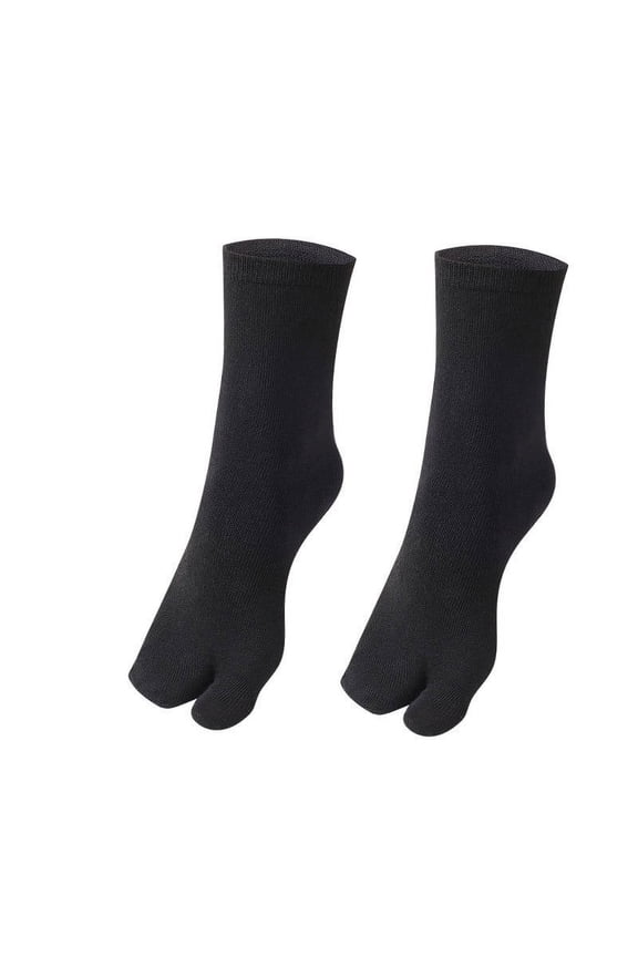 Breathable Five Toe Crew Socks Men Cotton Mesh Split Toe Athletic Running Sports Moisture Wicking(White)
