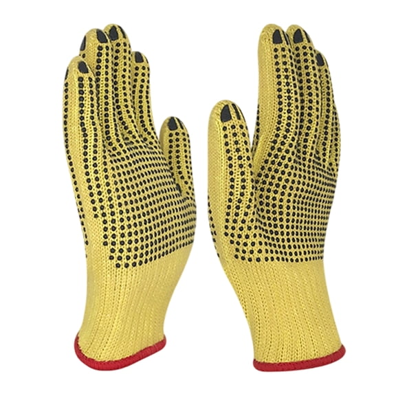 Breathable Flame Retardant Protective Gloves With Heat Resistance For Welding Glass Making And Foundry Applications 2pcs