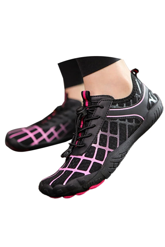 Breathable Flat Running Footwear Women's Sneakers Black 36