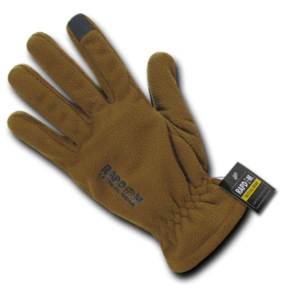 Breathable Fleece Gloves, Coyote, S