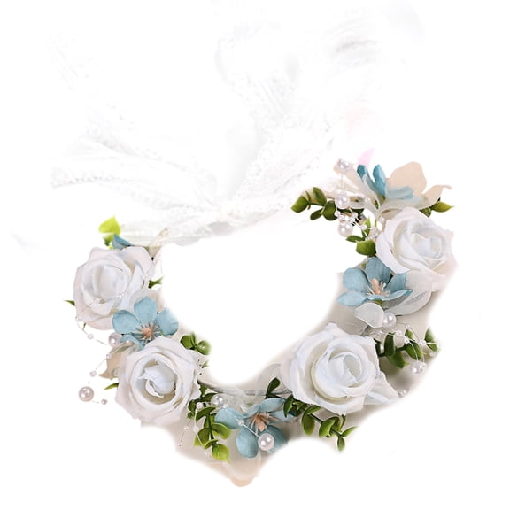 Breathable Floral Headpiece Outdoor Photography Safe Design