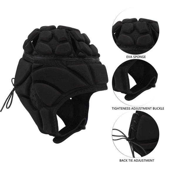 Breathable Football Helmet with EVA Padding, Comfortable Head Protection for Rugby, Skating  Skiing