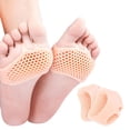 thumbnail image 1 of Breathable Forefoot Pads - for Women and Men Metatarsal Pads - Soft Gel Cushioning Ball of Foot Cushions for Callus Bunion Chafing Feet Pain Relief - 2 Pairs (complexion), 1 of 8