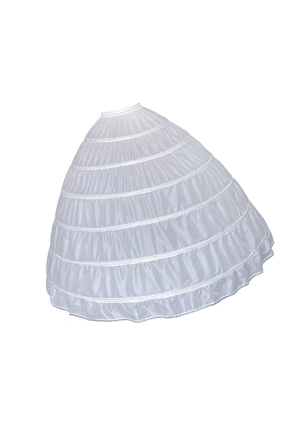 Breathable Full Flared Slip with 6 Hoop for Bridal Gowns Dance