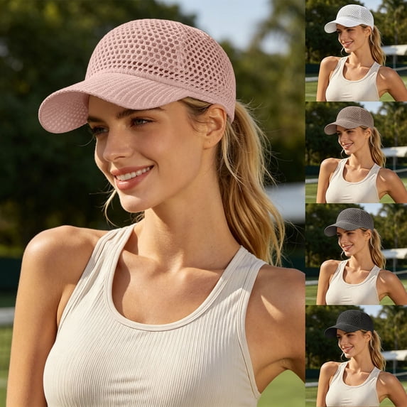 Breathable Full Mesh Baseball Cap for Men, Women,Quick Drying Lightweight Trucker Hats Outdoor Sports Wear