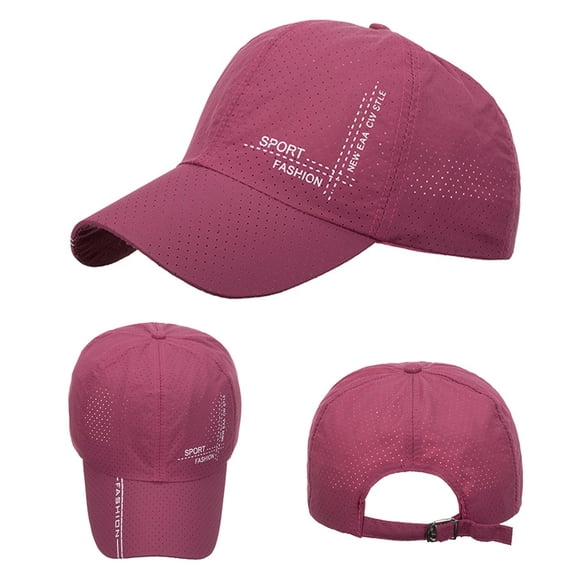 Breathable Full Mesh Quick Dry Baseball Cap JIANLAI Adjustable Curved Brim Lightweight Packable Running Cycling Outdoor Sun Shade Hat with Minimal Letter Print