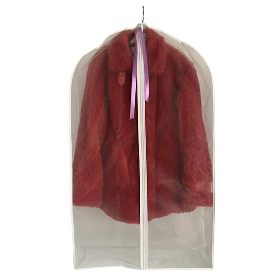 Breathable Garment Bags Transparent with Zipper Closure for Easy Access and Protections for Closet Storage