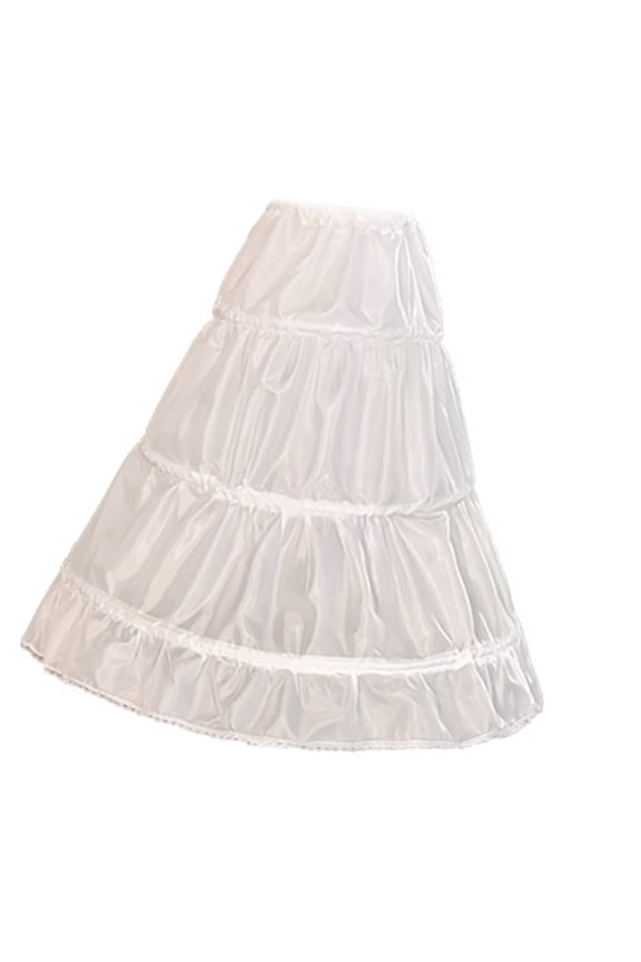 Breathable Girls Crinoline Underskirt 60cm Length Wedding Party Attire Support Steel Hoop Structure