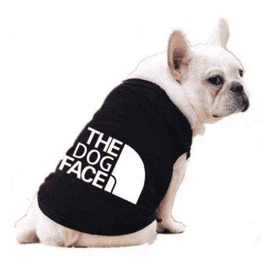 Breathable Graphic Print Dog Vest for Small to Large Pets, Black, XS