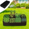 Breathable Grow Bags for Outdoor Plants, 8 Compartment Planters with