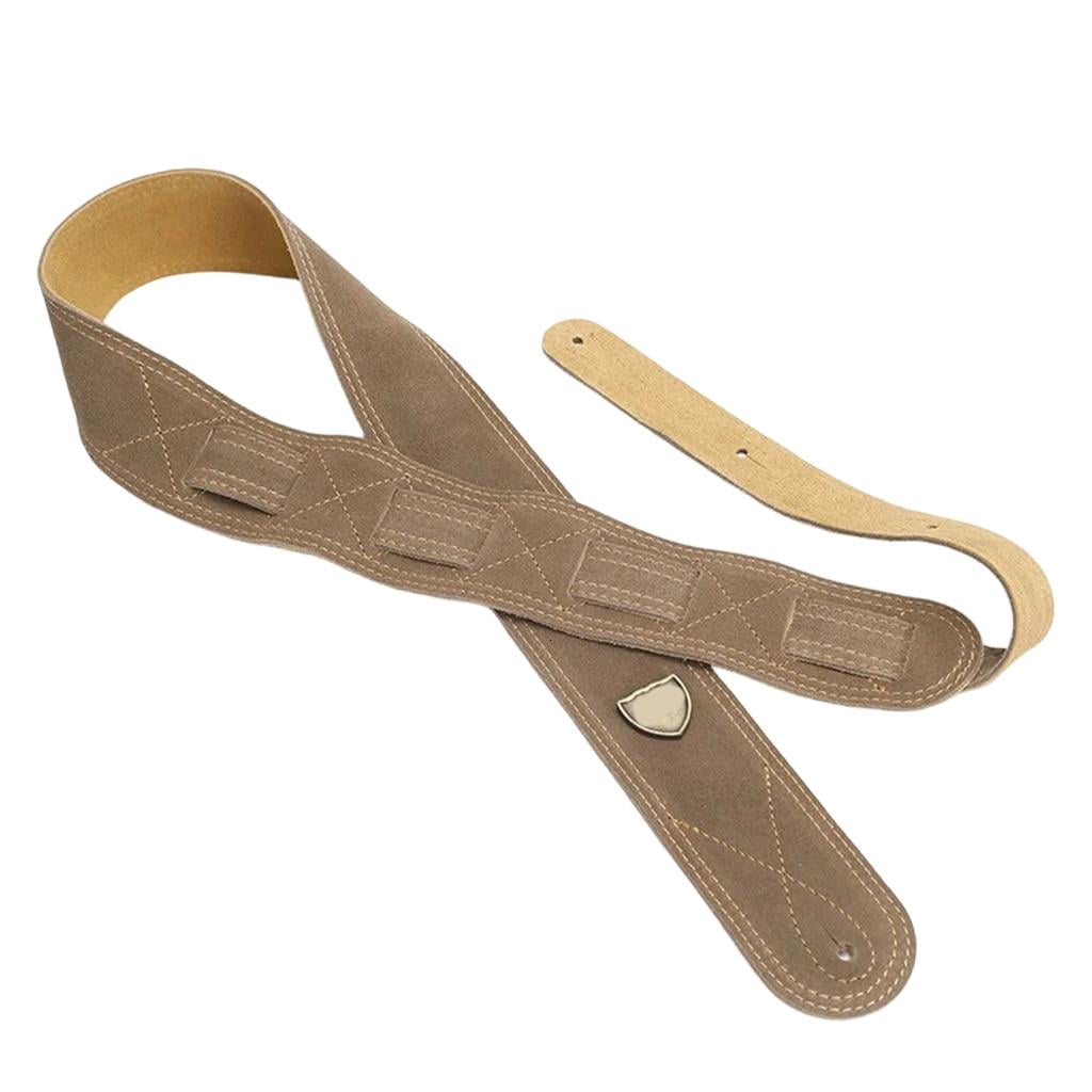 Breathable Guitar Strap PU Leather Strong Stitching Ergonomic Design Bass Shoulder Suitable for Secure Hold