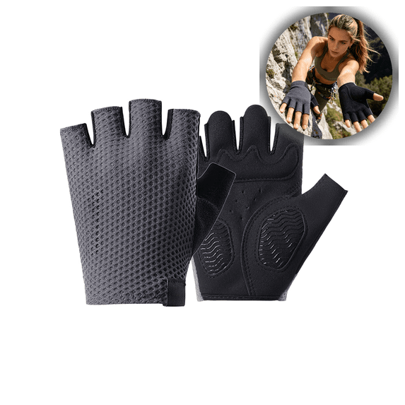 Breathable Half Finger Gloves for Fitness & Cycling - Non-Slip Palm, Reinforced Protection, Adjustable Wrist, Comfortable Multi-Scenario Workout Gear
