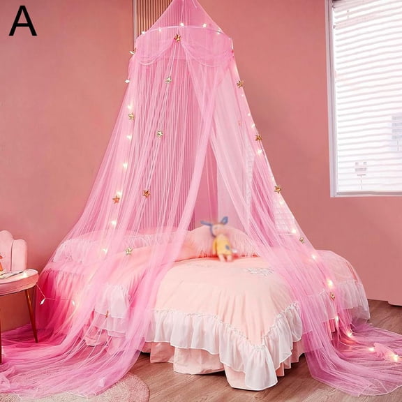Breathable Hanging Encrypted Dome Mosquito Net Lace Bed Canopy Round Dome