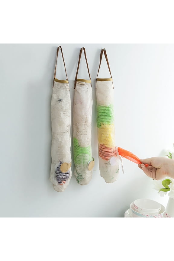 Breathable Hanging Mesh Storage Bags: Reusable Onion/Potato Sacks for Pantry, RV, or Camping Vegetable Preservation Long And Large Reusable Mesh Storage Bags(1 pcs)