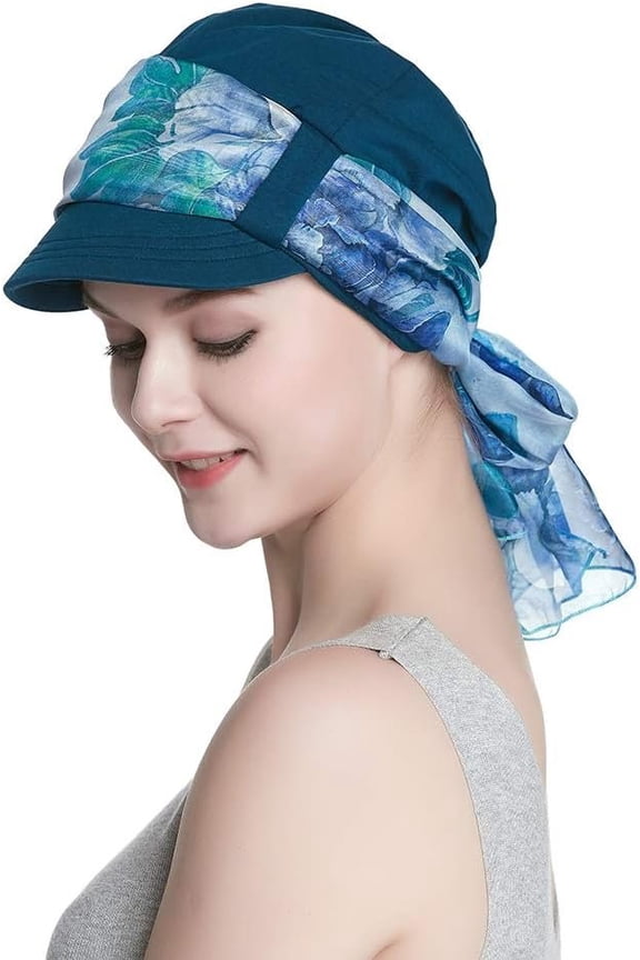 Breathable Hat and Scarf Set Chemo Headwear for Women