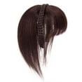 thumbnail image 1 of Breathable Headband Wigs Black False Fringe Hairpiece Synthetic Hair Adjustable Bangs, 1 of 9