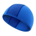 thumbnail image 1 of Breathable Helmet Liner Cap - Quick-Dry Mesh Skull Cap for Cycling, Running & Outdoor Sports, Fits Under Helmets-Blue, 1 of 2